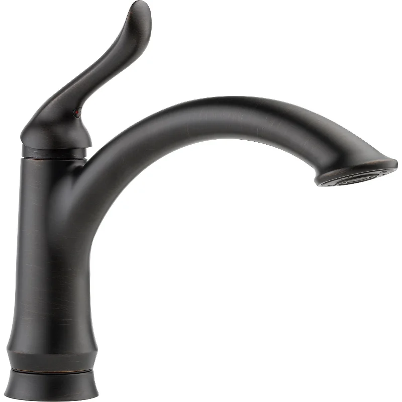 Delta Linden Single Handle One Hole Venetian Bronze Finish Kitchen Faucet 555806