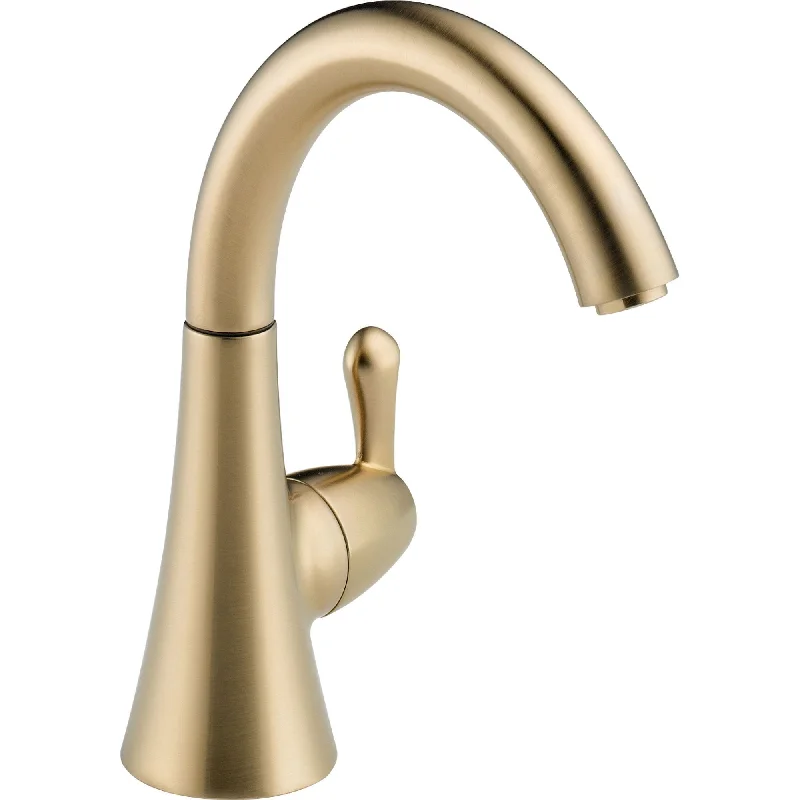 Delta Transitional Single Handle Champagne Bronze Beverage Kitchen Faucet 555927