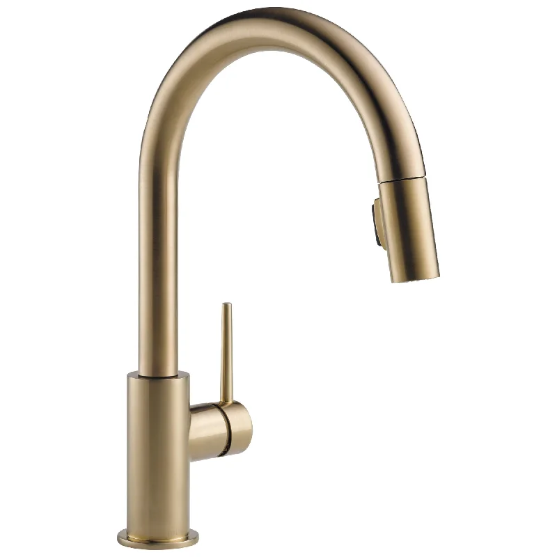 Delta Trinsic Champagne Bronze Finish Single Handle Pull-Down Kitchen Limited Swivel D9159CZLSDST