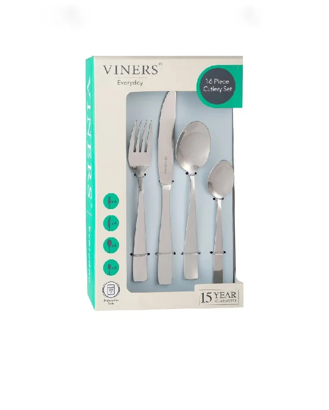 Everyday Purity Cutlery Set Stainless Steel, with Gift Box | 16 Pcs