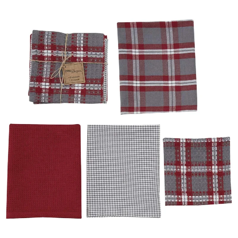 Farmhouse Holiday 3 Dishtowels 1 Dishcloth Set - Park Designs