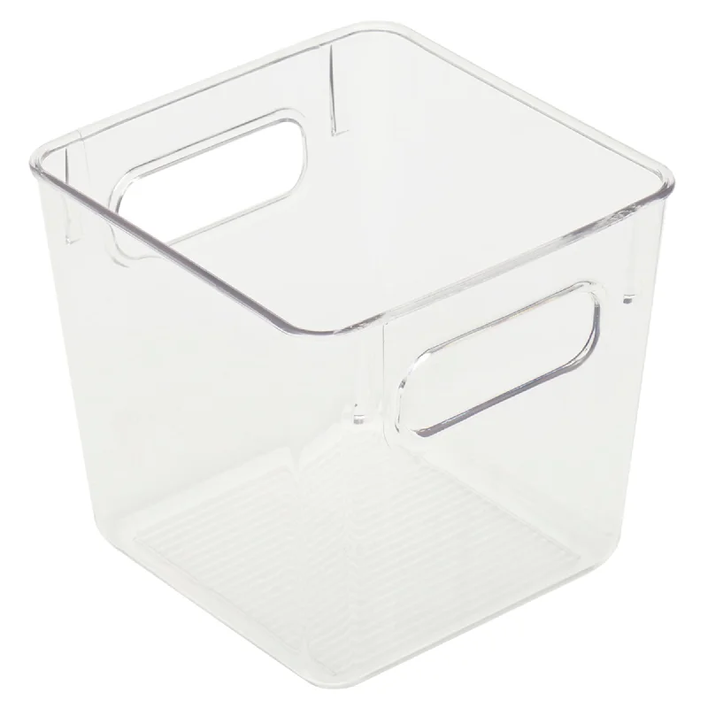 Small Plastic Fridge Bin, Clear