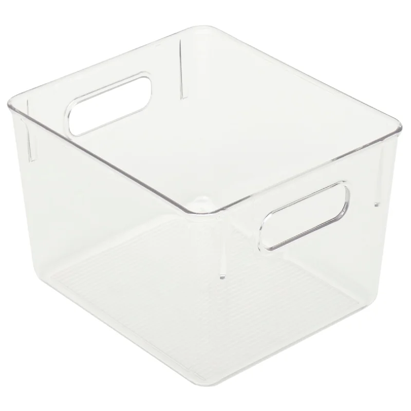 Medium Plastic Fridge Bin, Clear