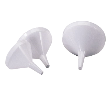 Funnel, 32 oz., 6-1/4" dia., 1/2" spout dia., plastic, white