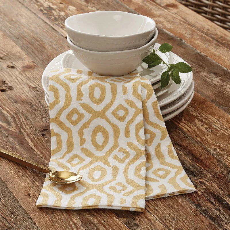 Golden Geo Dishtowel Set of 2 Park Designs