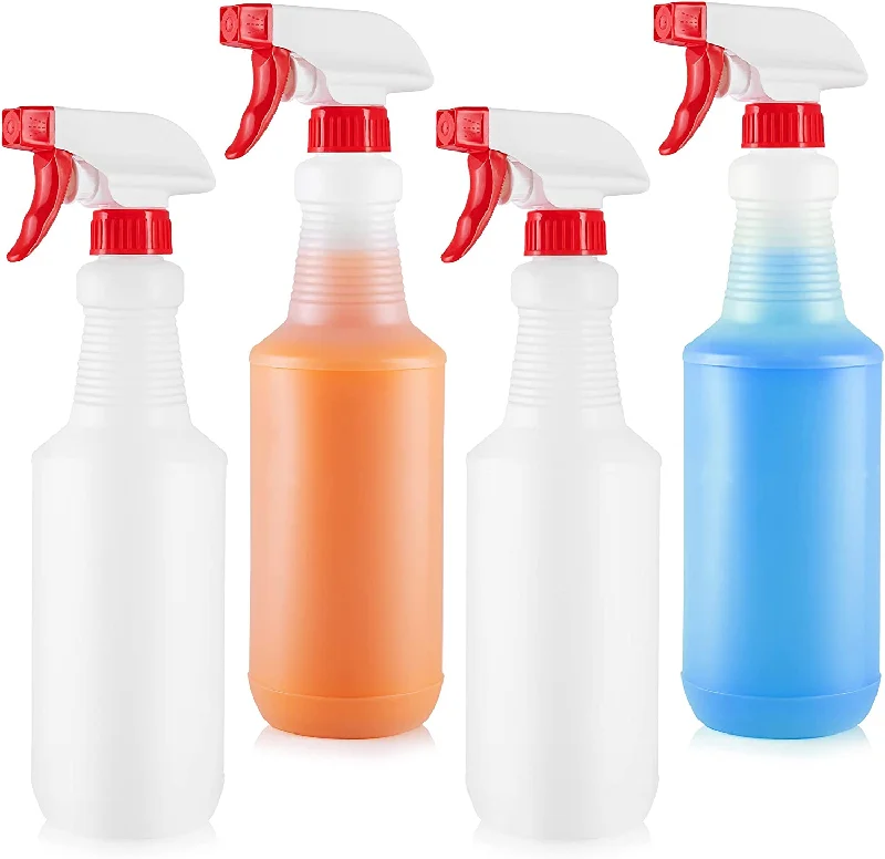 Heavy Duty Cleaning Spray Bottles for Cleaning Solutions - 4 Pack, 16oz