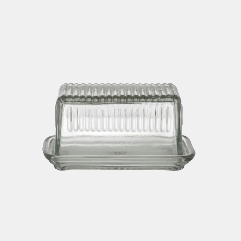 Hemingway Glass Butter Dish