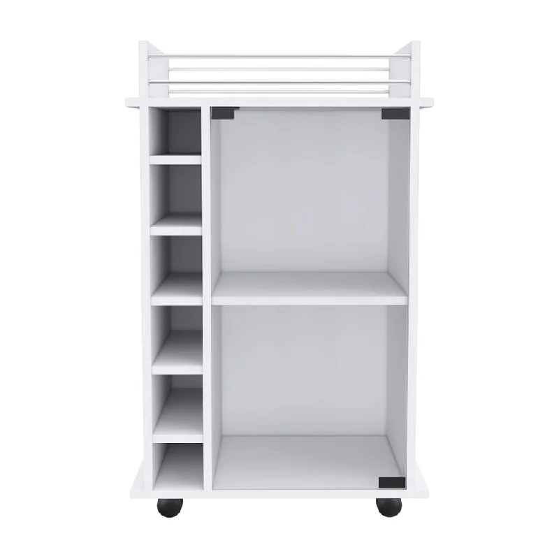 Huali Bar Cart White