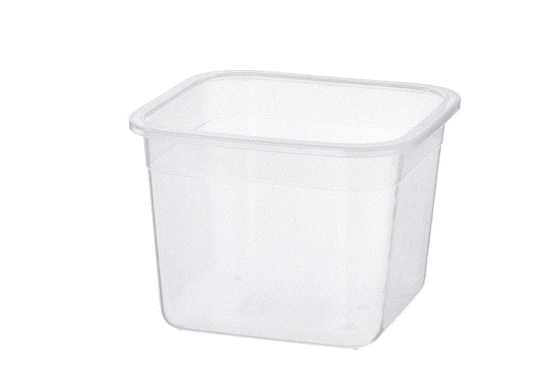 IKEA 365+ Food container, square/plastic, 1.4 l