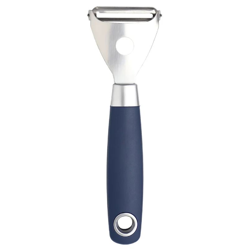 Meridian Stainless Steel Horizontal Vegetable Peeler, Indigo