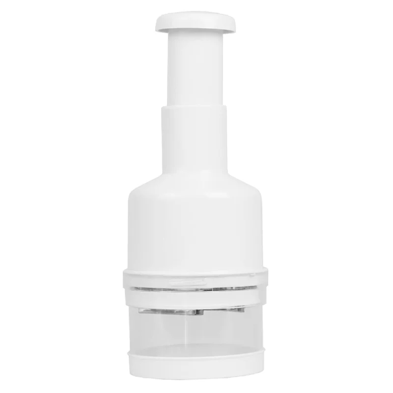 Hand Chopper with Removable Base Cup, White