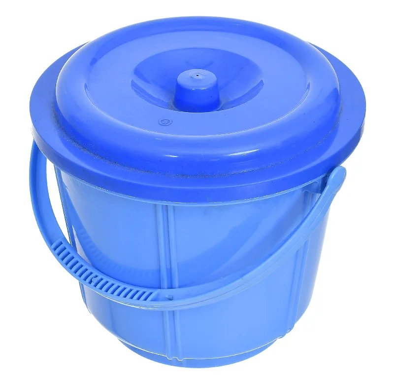 Kuber Industries Small Plastic Storage Container/Bucket for Store Flour, Rice, Sugar, Baking Supplies with Handle & Lid, 5 LTR. (Cream)-47KM01240