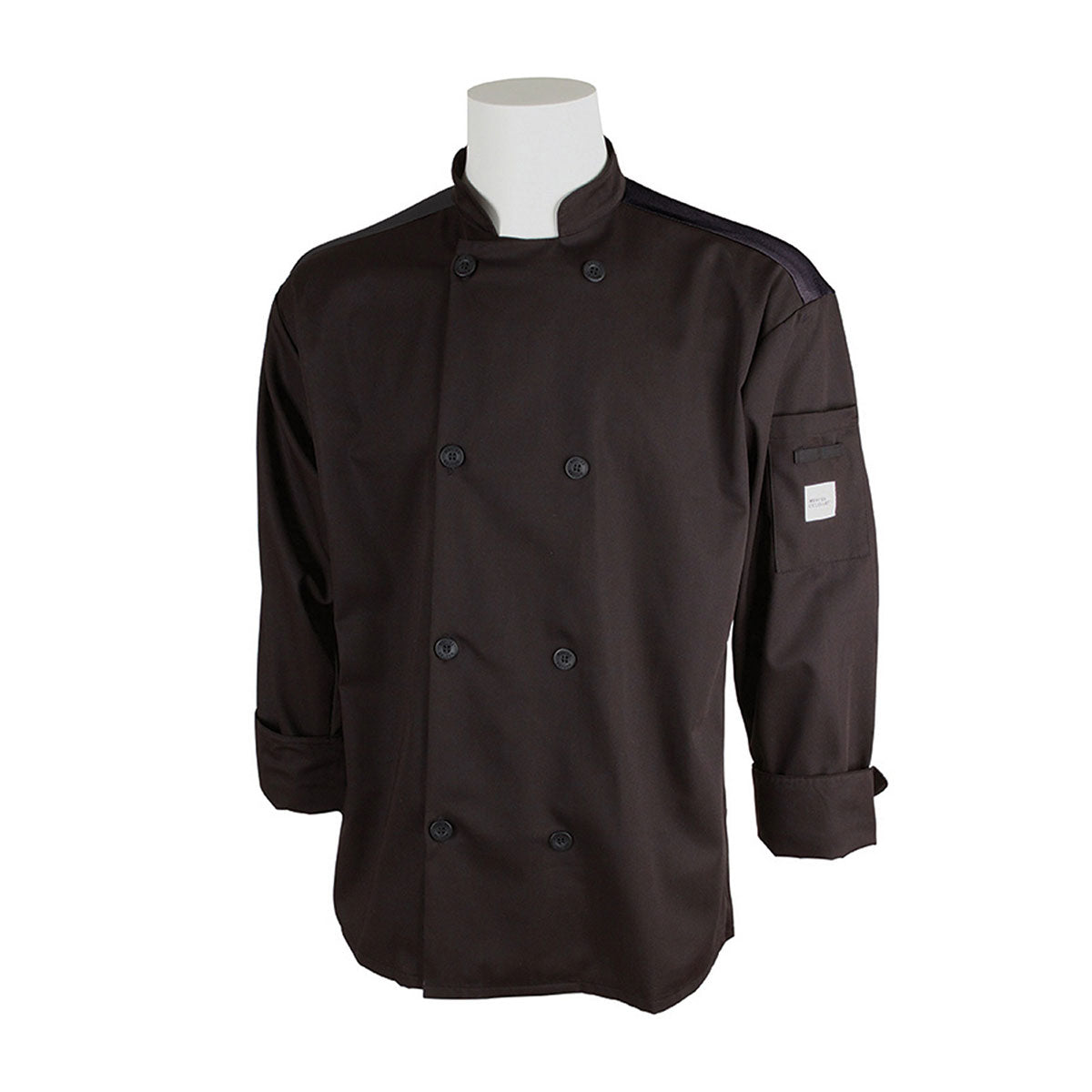 Mercer Millennia Air M60017BK2X Unisex Chef Jacket w/ Shoulder Pocket, XX-Large, Black