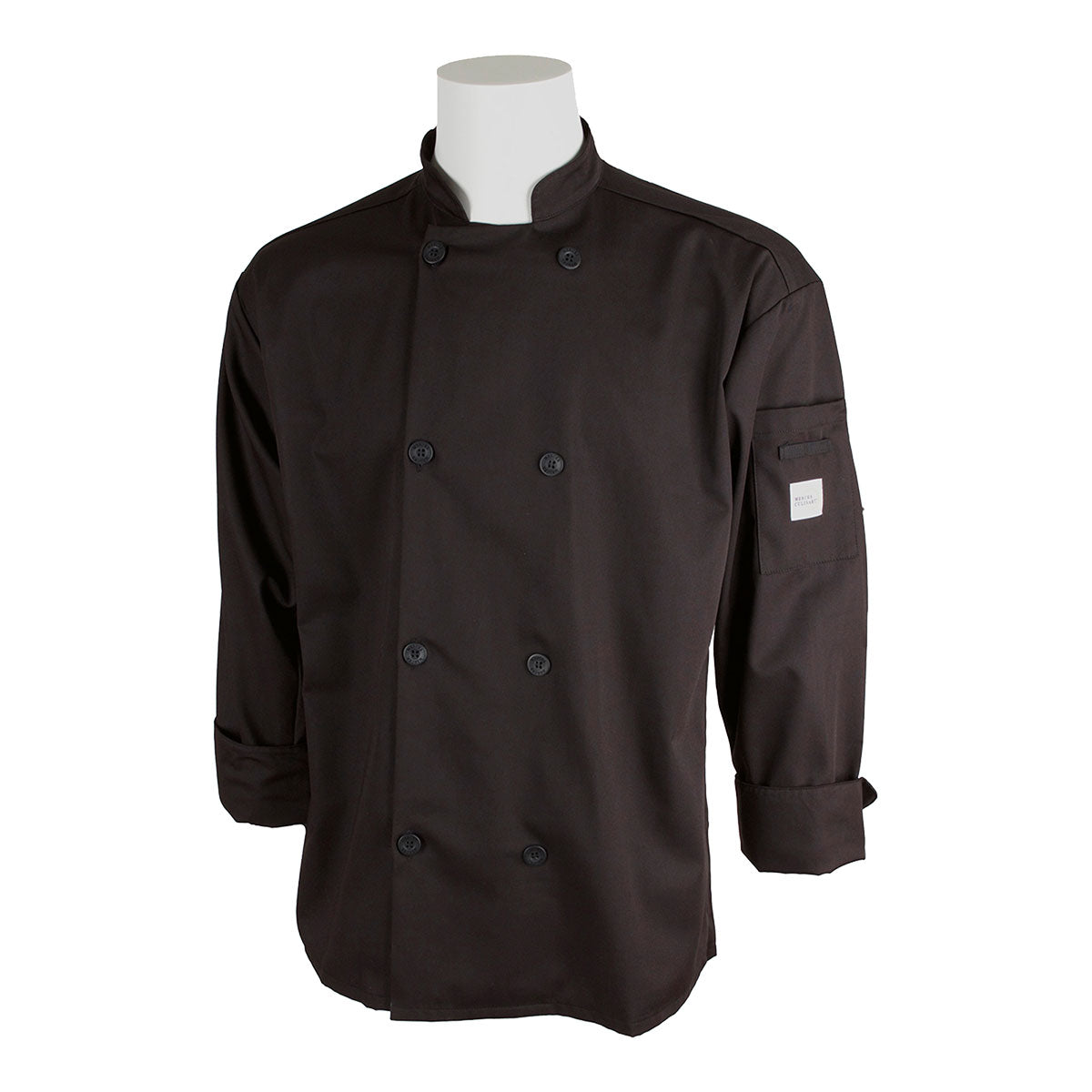 Mercer Millennia M60010BK3X Unisex Chef Jacket w/ Shoulder Pocket, XXX-Large, Black