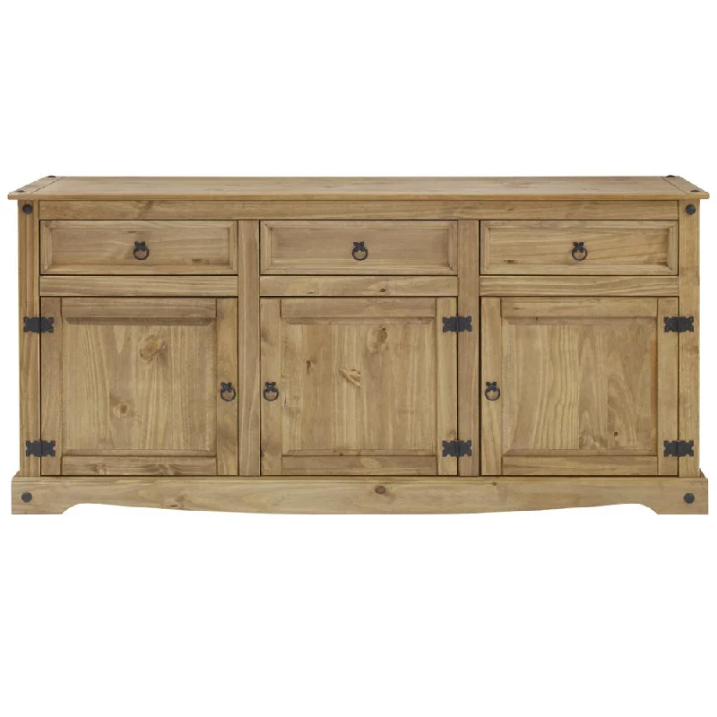 Model COR917 Cottage Series Wood Buffet Sideboard in Corona Brown