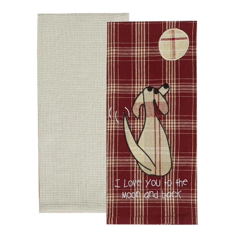 Moon And Back 2 Dishtowel Set  Park Designs