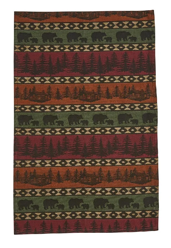 Mountain Bear Jacquard Dishtowel Set of 3  Park Designs