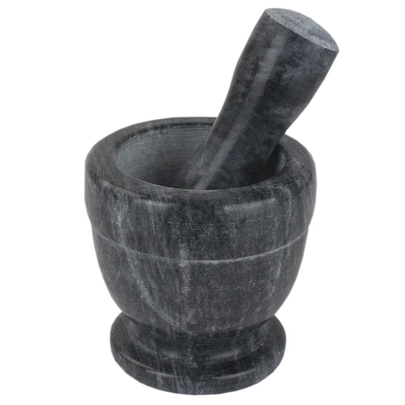 Marble Mortar and Pestle, Black