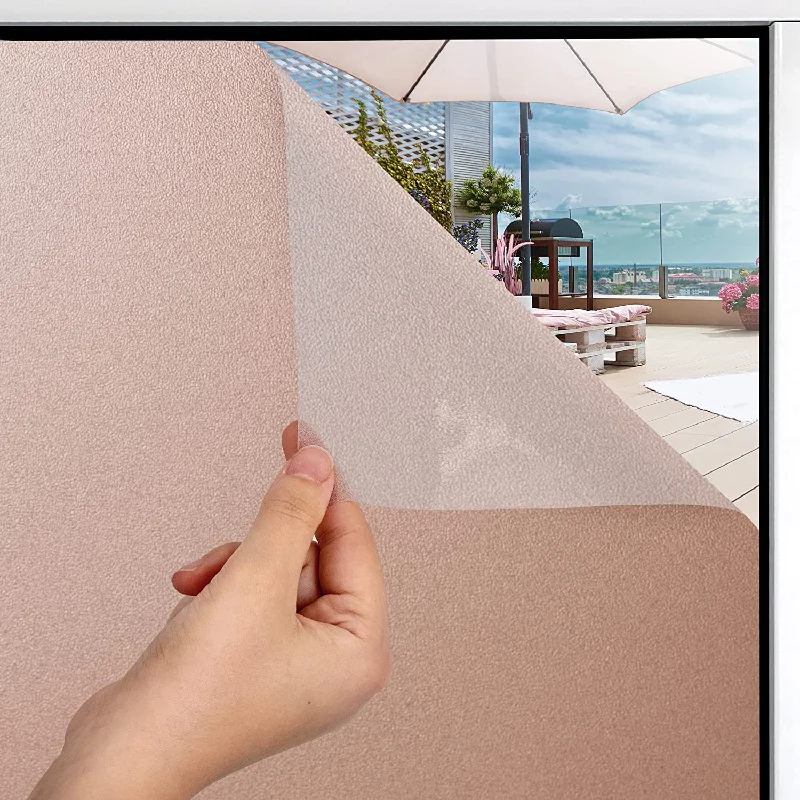 Non-Adhesive Opaque Privacy Window Film Glare & UV Protection