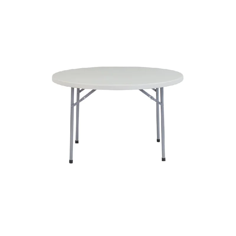 NPS 48" Heavy Duty Round Folding Table, Speckled Grey