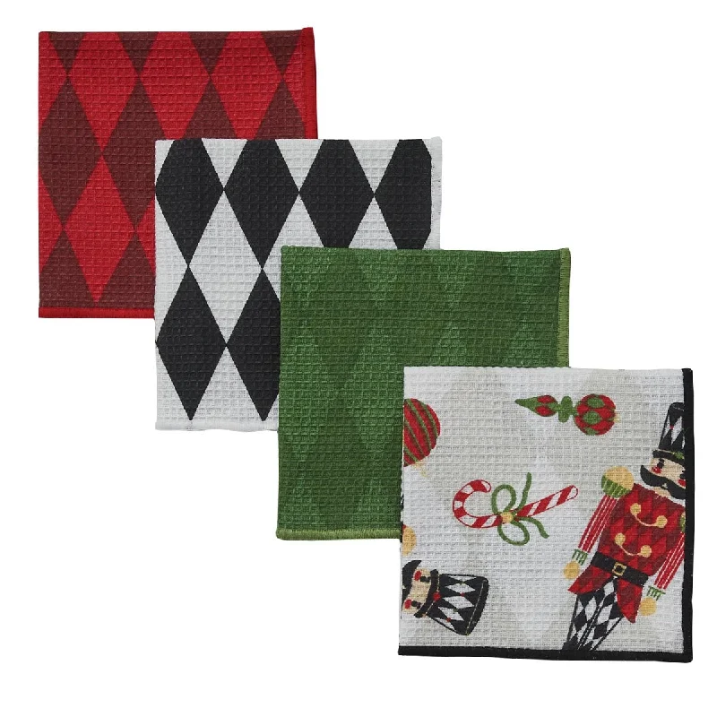 Nutcracker Dishcloth Set 4 - Park Designs