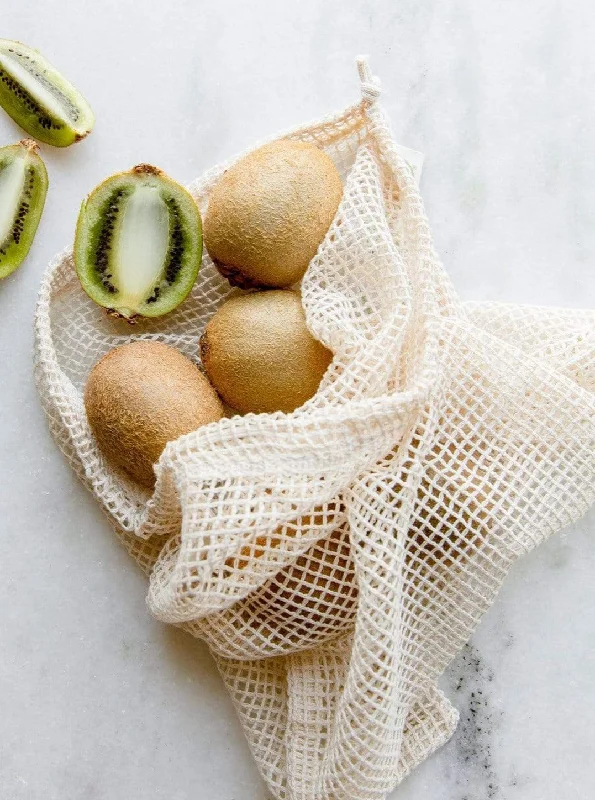 Organic Cotton Mesh Produce Bag - Natural