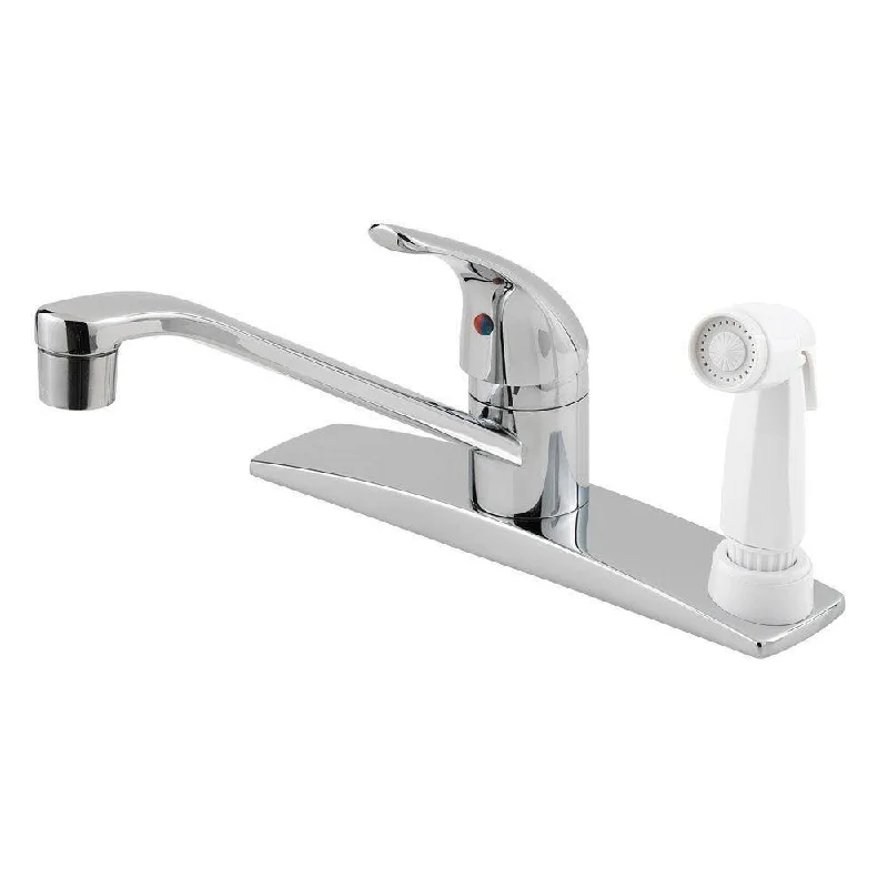 Price Pfister Pfirst Series Single-Handle Side Sprayer Kitchen Faucet in Polished Chrome 475716