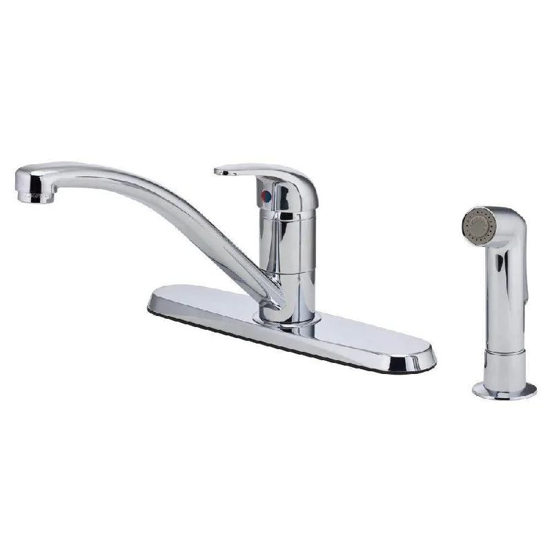 Price Pfister Pfirst Series Single-Handle Side Sprayer Kitchen Faucet in Polished Chrome 519623