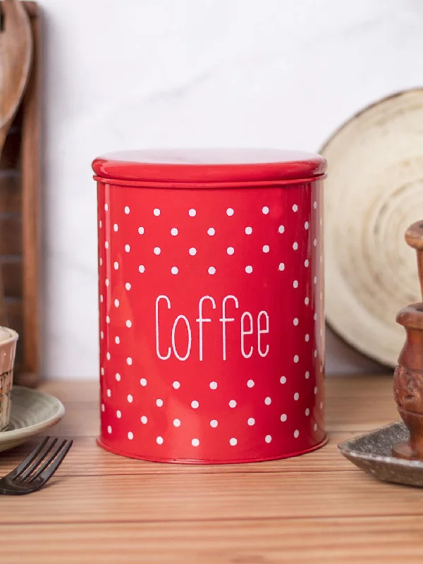 Stylish Red Coffee Jar