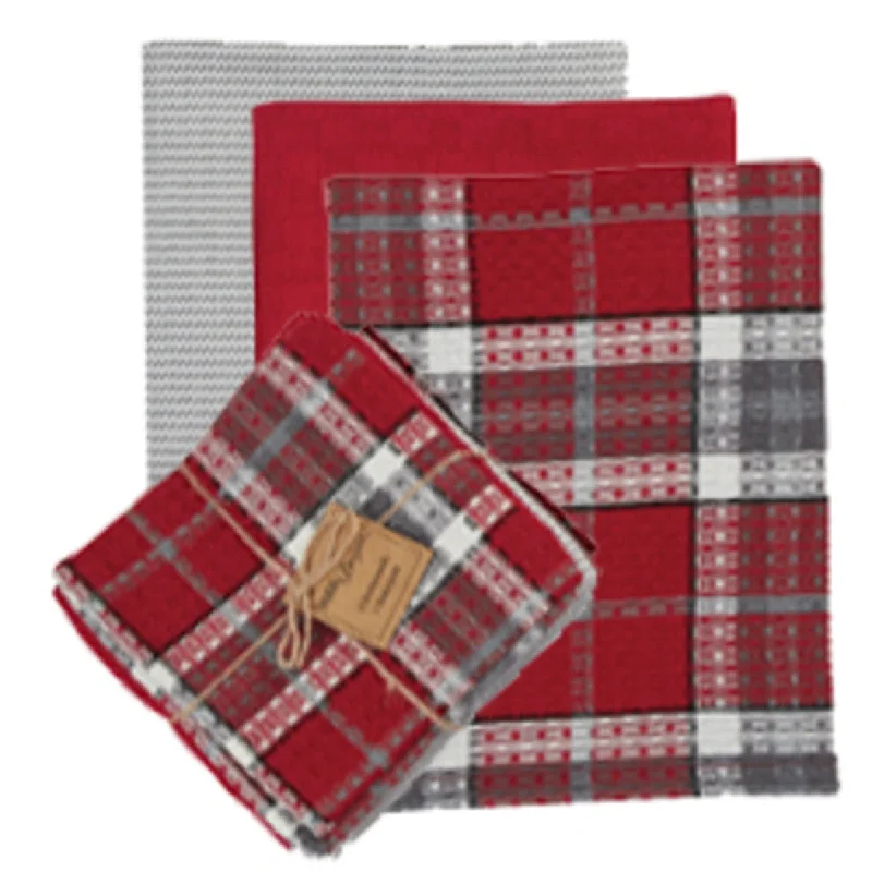 Sketchbook Snowman 3 Dishtowels 1 Dishcloth Set - Park Designs