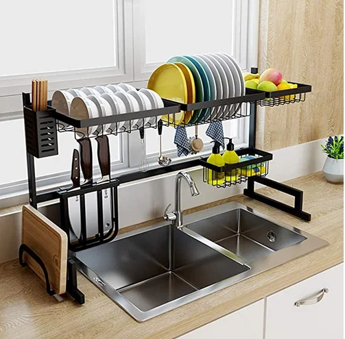 DISH SINK DRAIN RACK-STAINLESS STEEL