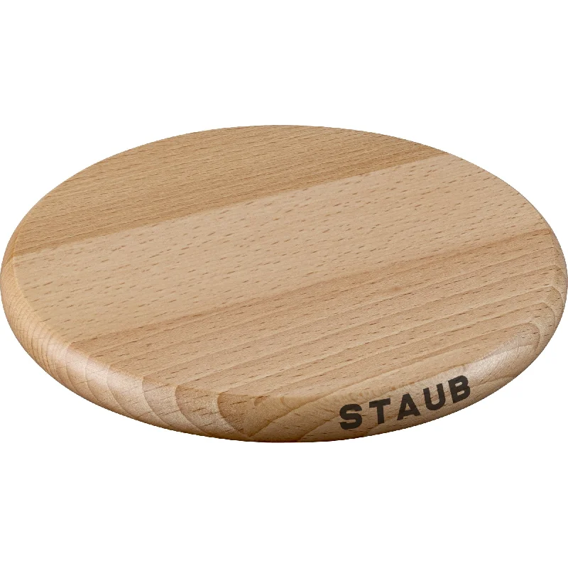 Staub Round Magnetic Wood Trivet