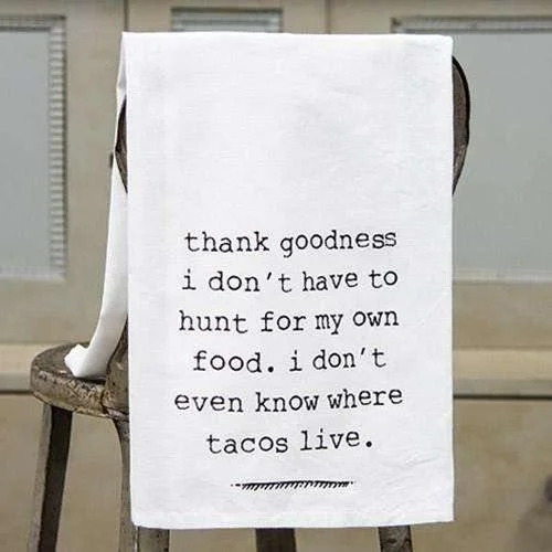 Tacos Kitchen Dish Towel