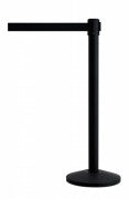 Tensator Belt Stanchion Crowd Control- 36" Black with 6.5" Retractactable Belt