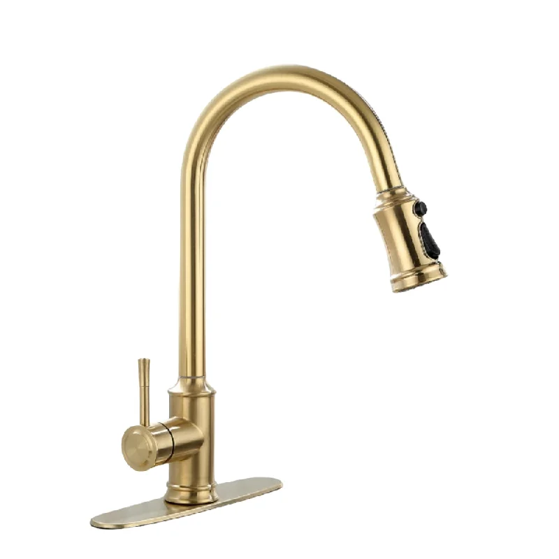 Touch Kitchen Faucet Pull Down Sprayer - Gold