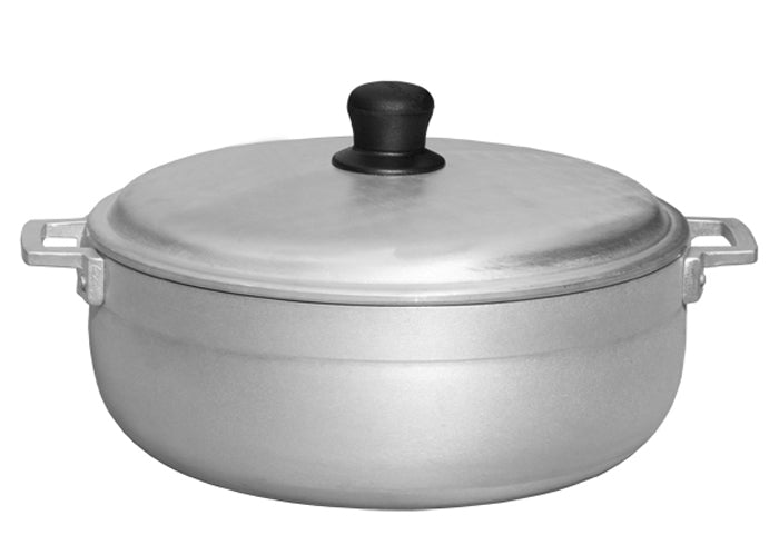 Town 34311 Aluminum Caldero Braising Pot w/ Cover, 11.3 qt.