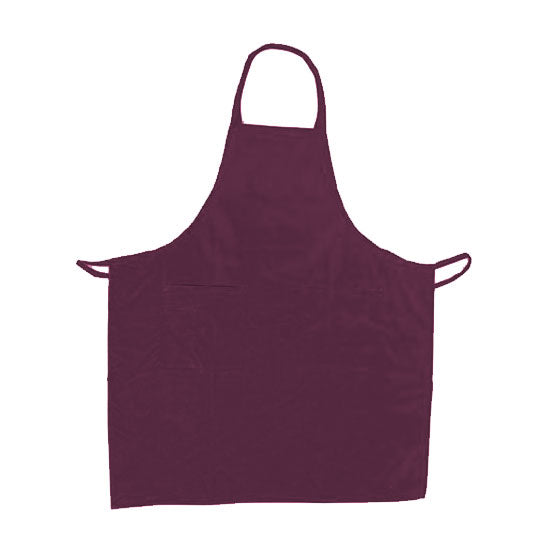 Update International BAP-BU Cotton Twill Bib Apron, Burgundy