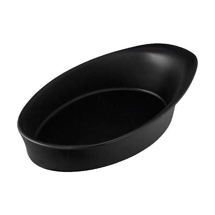 Vista Alegre 020114 Hot Spot Stoneware Au Gratin Dish, Black, 19.3 oz., Case of 4