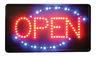 Winco LED-6 LED "Open" Sign, Single Pattern