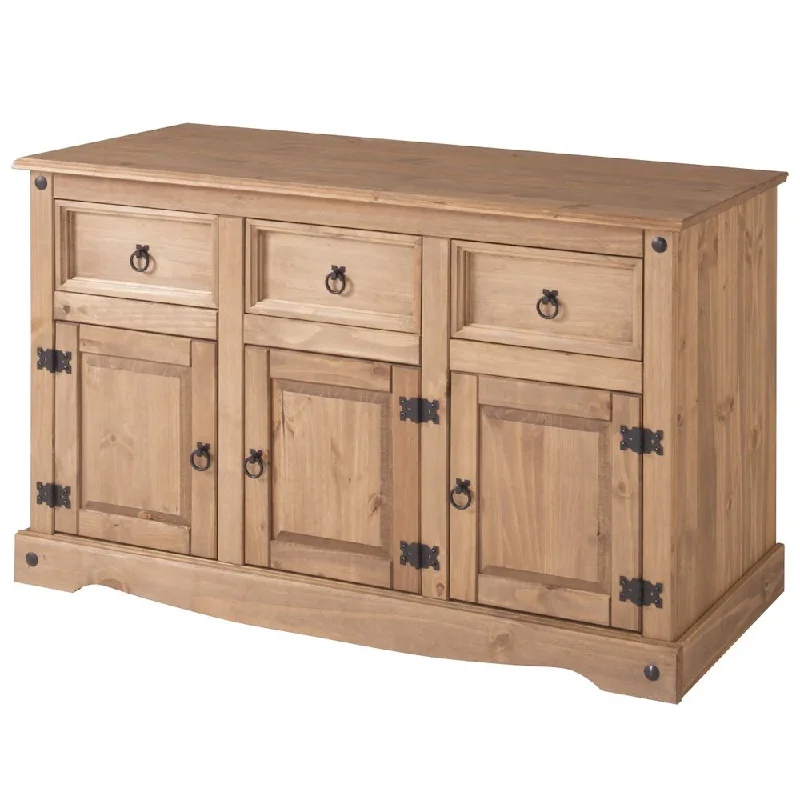 Wood Buffet Sideboard in Corona Brown