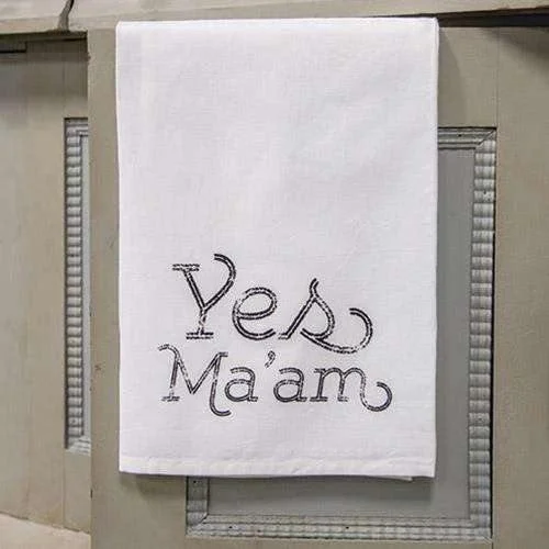 Yes Ma'am Kitchen Dish Towel