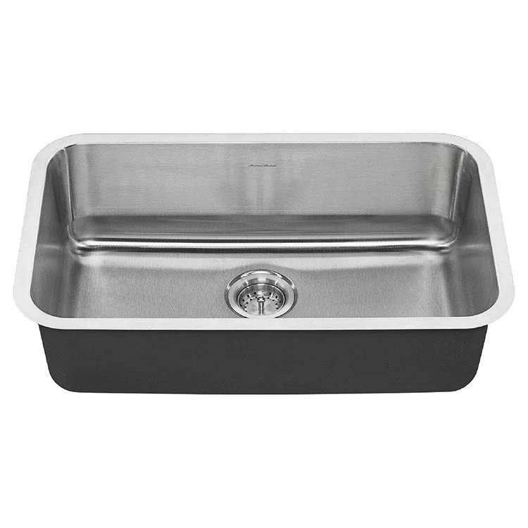 Portsmouth 29-3/4" Single Bowl Stainless Steel Undermount Kitchen Sink with Drain