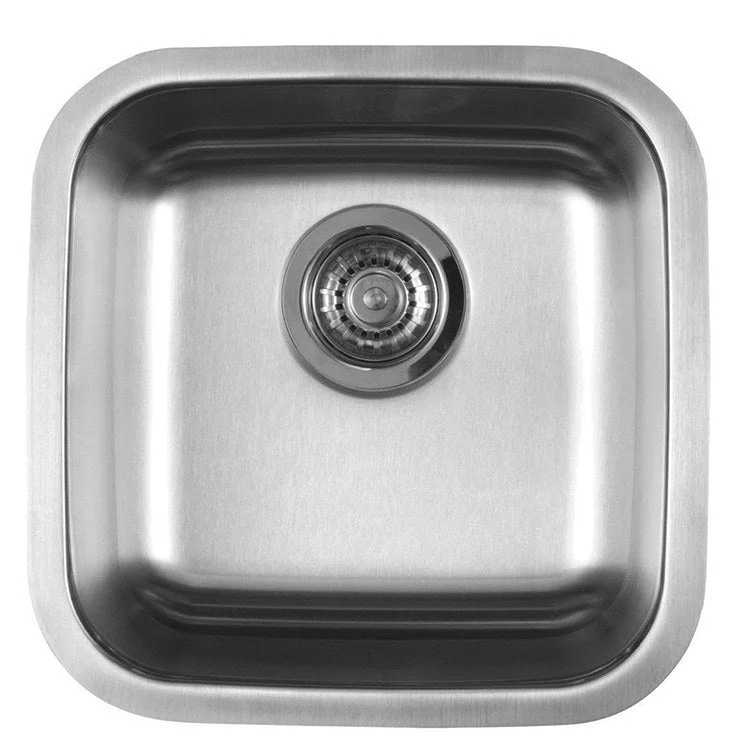 Stellar 15" Single Bowl Stainless Steel Undermount Bar/Prep Sink