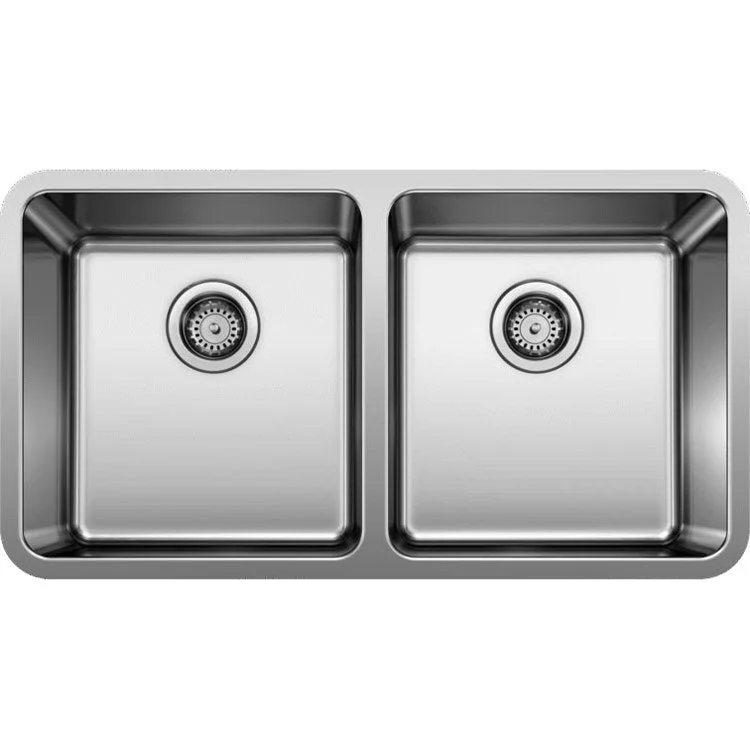 Formera 33" Equal Double Bowl Stainless Steel Undermount Kitchen Sink