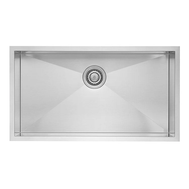 Quatrus 32" Super Single Bowl Stainless Steel Undermount Kitchen Sink