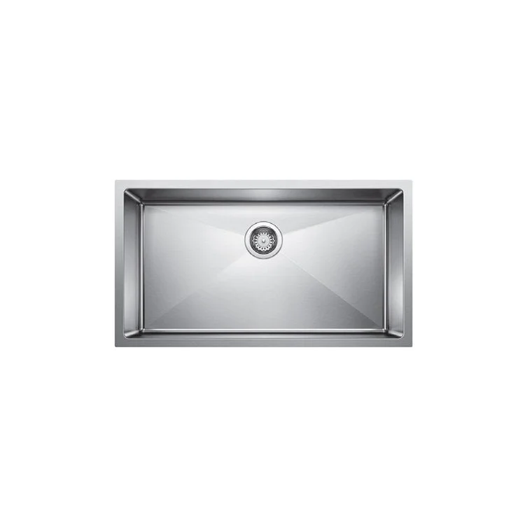 Kitchen Sink Cuvee 32 x 18 Inch Single Bowl R15 Super Single Polished Satin Undermount