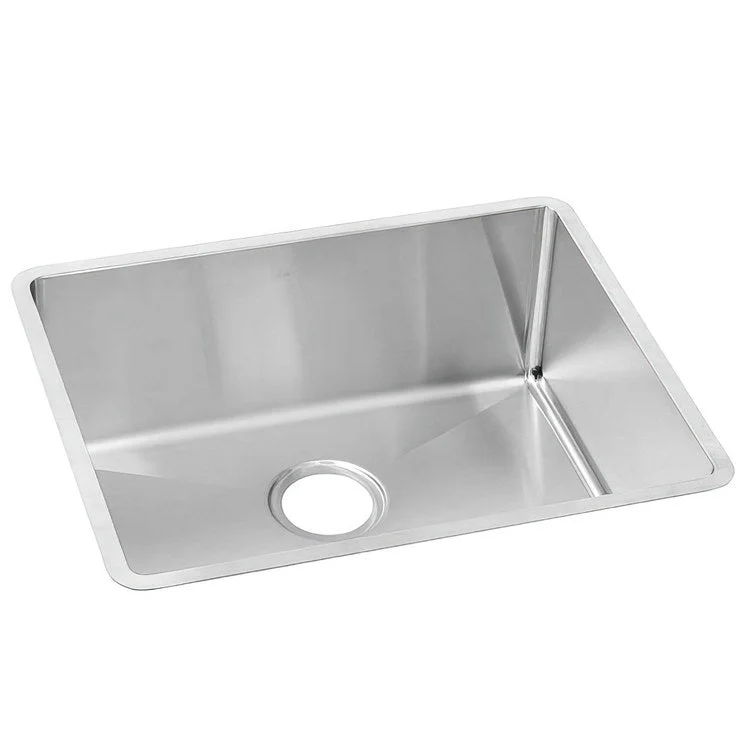 Kitchen Sink Crosstown 22.5 x 18.5 Inch Single Bowl Polished Satin Undermount Drain Location Rear Center Includes 1000003457 Template