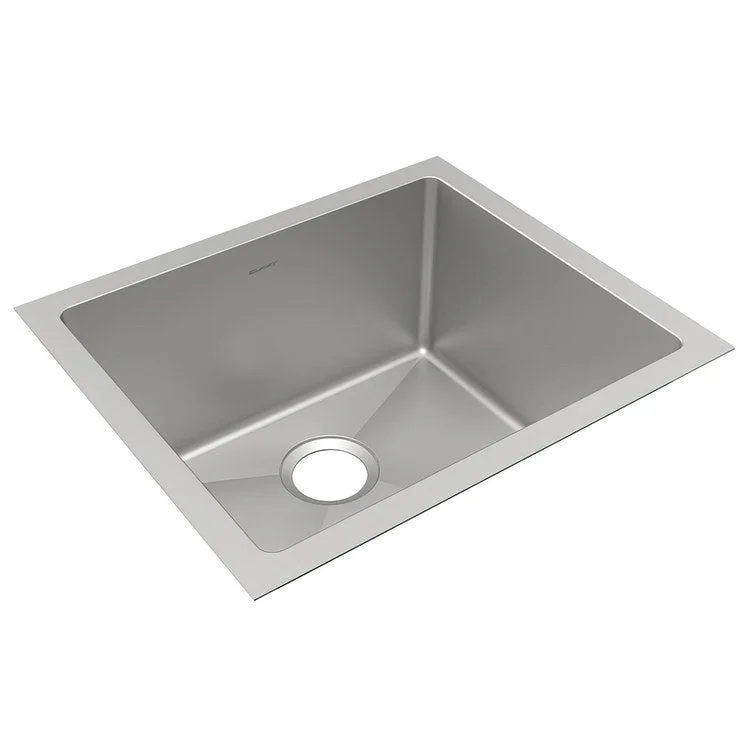 Kitchen Sink Crosstown 21.5 x 18.5 Inch Single Bowl Polished Satin Undermount