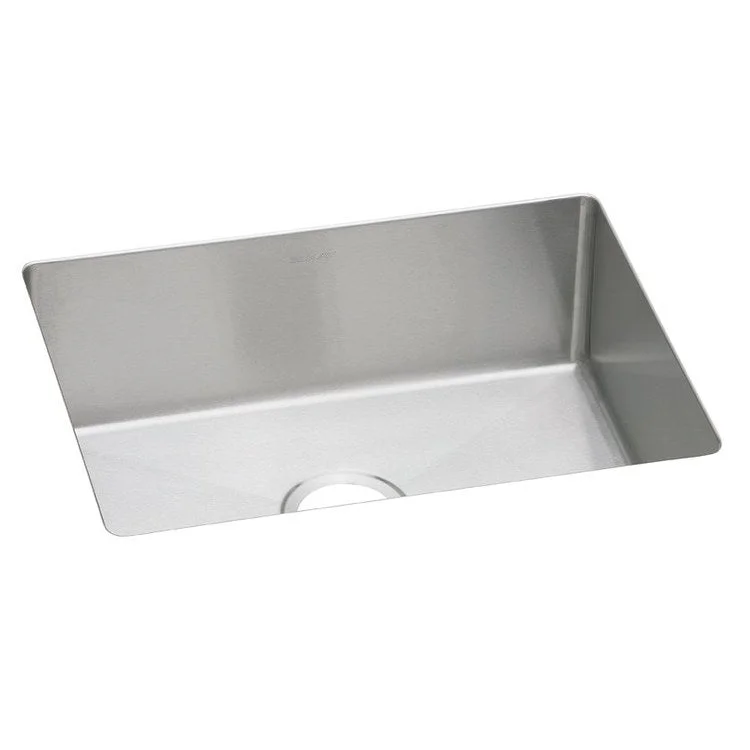 Kitchen Sink Crosstown 23.5 x 18.25 Inch Single Bowl Polished Satin Undermount Drain Location Rear Center Includes 1000001301 Template