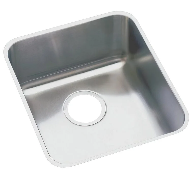 Kitchen Sink Lustertone Classic 14 x 18.5 Inch Single Bowl Lustrous Highlighted Satin Undermount